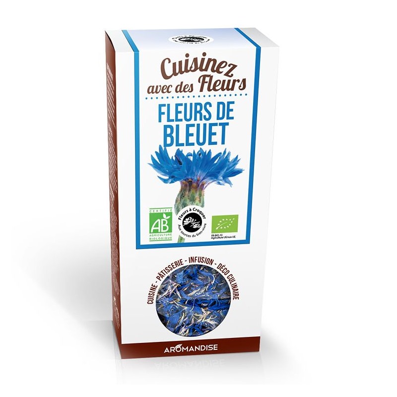Bio-Blumen zum Essen,  Kornblumen - 30g - Aromandise
