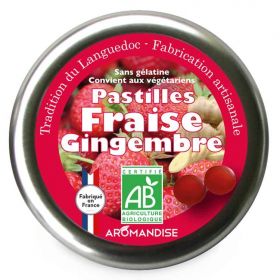 Pastiglie tradizionali della Linguadoca, con fragola e zenzero - 45g - Aromandise