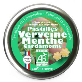 Pastiglie tradizionali della Linguadoca, con verbena e menta - 45g - Aromandise