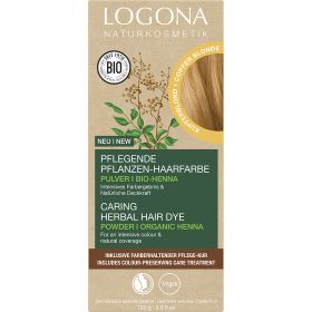Poudre de coloration végétale BIO 020 (Reflets, brillance et volume)  - Sahara - 2x50g - Logona
