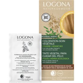 Pflanzen-Haarfarbe-Pulver 020 - Karamel-blond - 2x50g - Logona