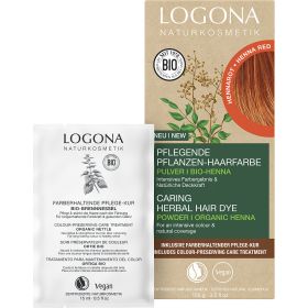 Colorante vegetale organico in polvere BIO 040 - Rosso vivo - 2x50g - Logona