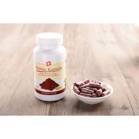 Aronia Swiss capsule, certificato biologico - 100 capsule (550 mg) - Aronia Swiss