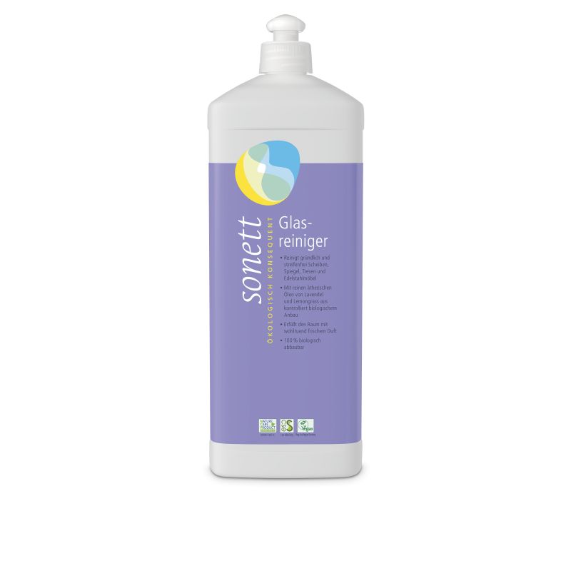 Nettoyant pour vitres, 100% biodégradable, Recharge - 1 litre - Sonett