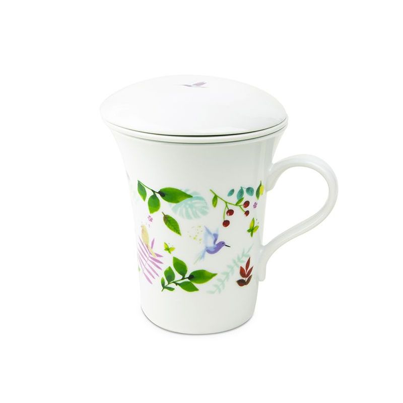 Tisanière en porcelaine avec filtre intégré "Eden" - 0,25dl - Aromandise