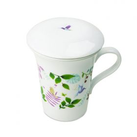 Tisanière en porcelaine avec filtre intégré "Eden" - 0,25dl - Aromandise