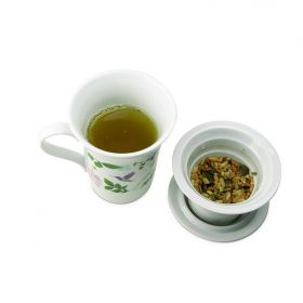 Teekanne aus Porzellan mit integriertem Filter "Eden" - 0,25dl - Aromandise