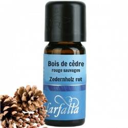 Huile essentielle (Ethérée) - Bois de Cèdre rouges sauvages - 100% naturelle et pure -  10 ml - Farfalla