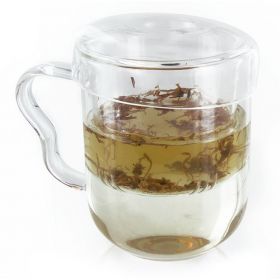 Mug aus Borosilikatglas, mit integriertem Filter - 3dl - Aromandise