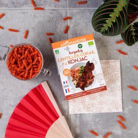 Fusilli von Linsen Koralle & Konjak - 200g - Aromandise