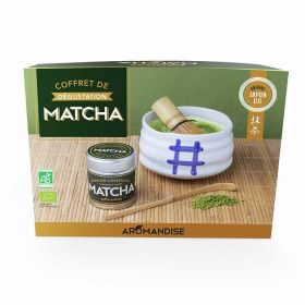 Probierset "Matcha Zeremonie" - Matcha, Löffel, Schale & Schneebesen - Aromandise