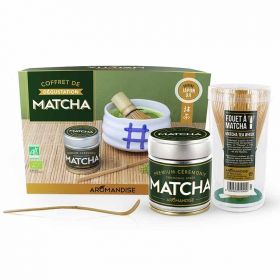 Probierset "Matcha Zeremonie" - Matcha, Löffel, Schale & Schneebesen - Aromandise