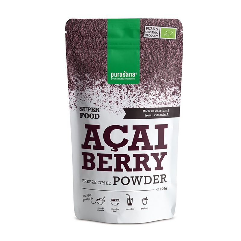 Baie d'Açai BIO en poudre - 100g - Purasana