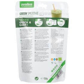 Smoothie Green aux superaliments BIO en poudre - 150gr - Purasana