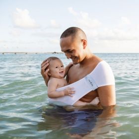 Aquabulle, Aqua-Tragetuch, Weiß - 4 Größen (S bis XL) - Néobulle