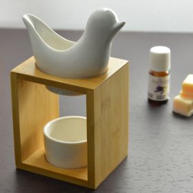 Bruciatore di profumo di candela, Naturéa BIRDY Bianco - ZEN'Arôme