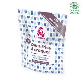 Dentifricio masticabile, Menta (con fluoro) - 120 compresse - Lamazuna