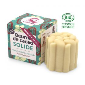 Feste Kakaobutter BIO mit Affenbrotbaum und Frangipani - Gesicht, Körper und Massage - 55g - Lamazuna