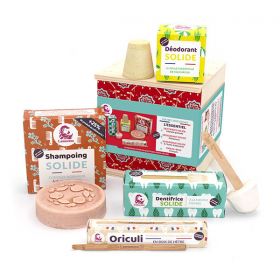 Zero Waste Box, Das Wesentliche - 4 Produkte in einer Holzkiste - Lamazuna