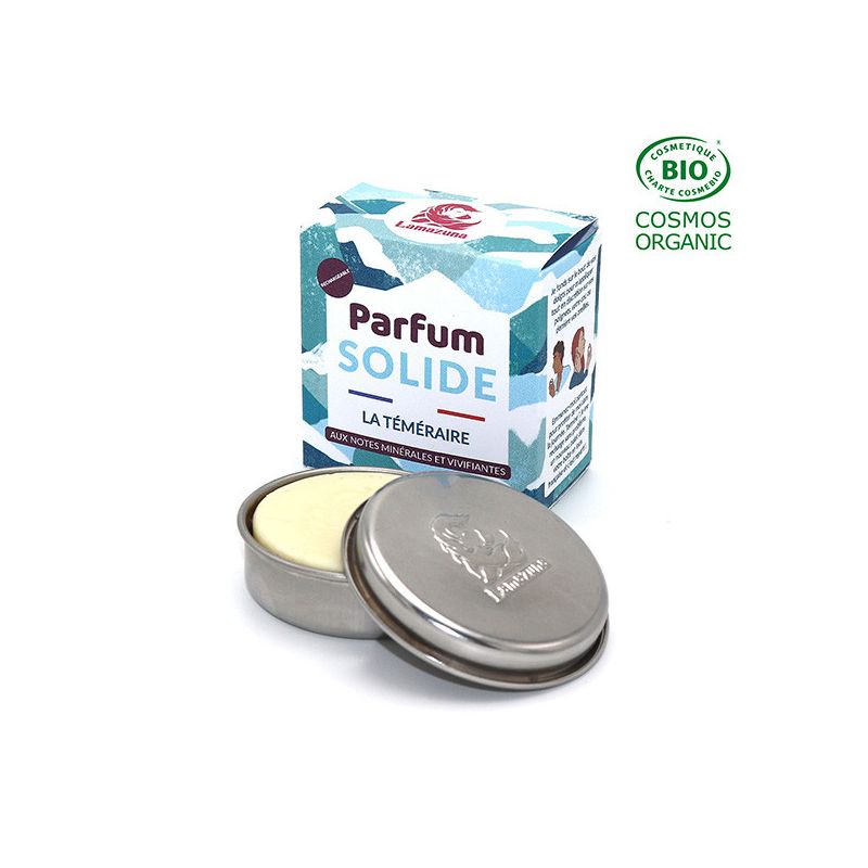Parfum Solide BIO et rechargeable - La Téméraire - 20ml (Complet) - Lamazuna