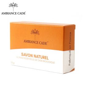 Natürliche Seife mit ätherischem Cadeöl BIO (Akne, Ekzem oder Psoriasis) - 100g - Ambiance Cade