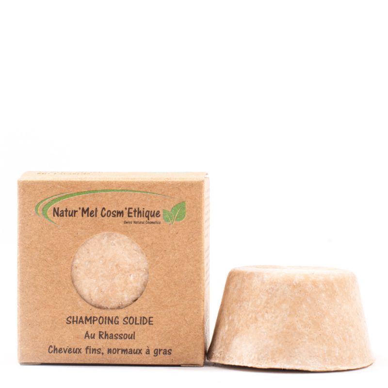 Shampoing Solide Suisse au Rhassoul (fins, normaux à gras) - 30g - Natur'Mel Cosm'Ethique