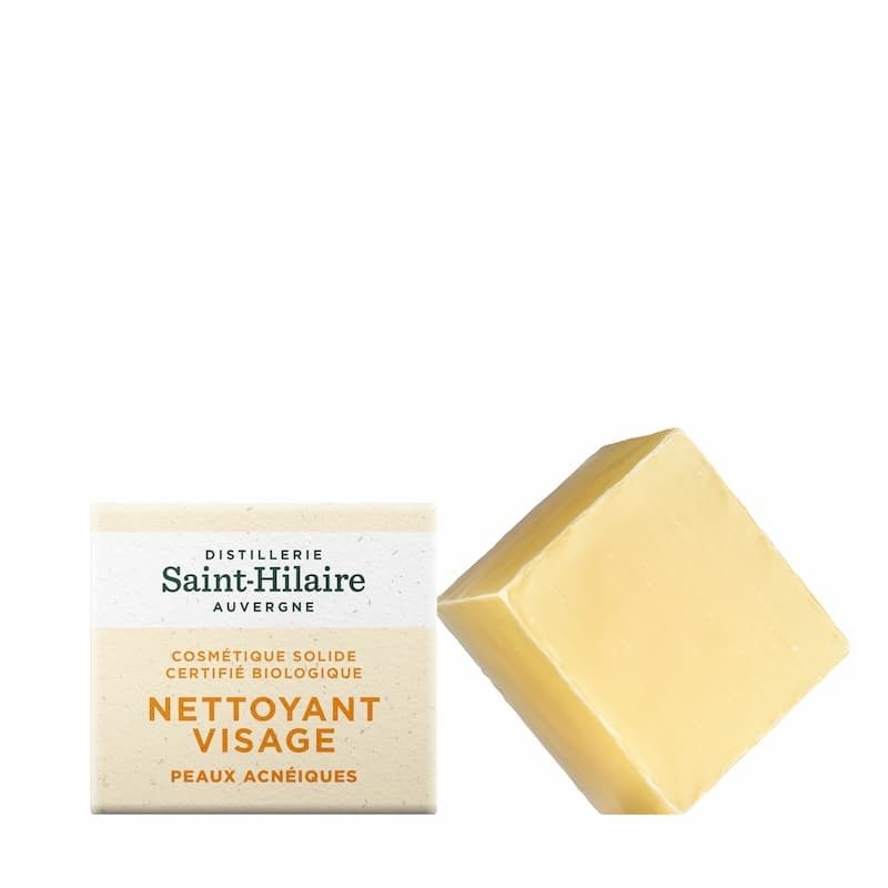 Fester Gesichtsreiniger BIO & 100% natürlich für akneanfällige Haut - 50g - De Saint-Hilaire
