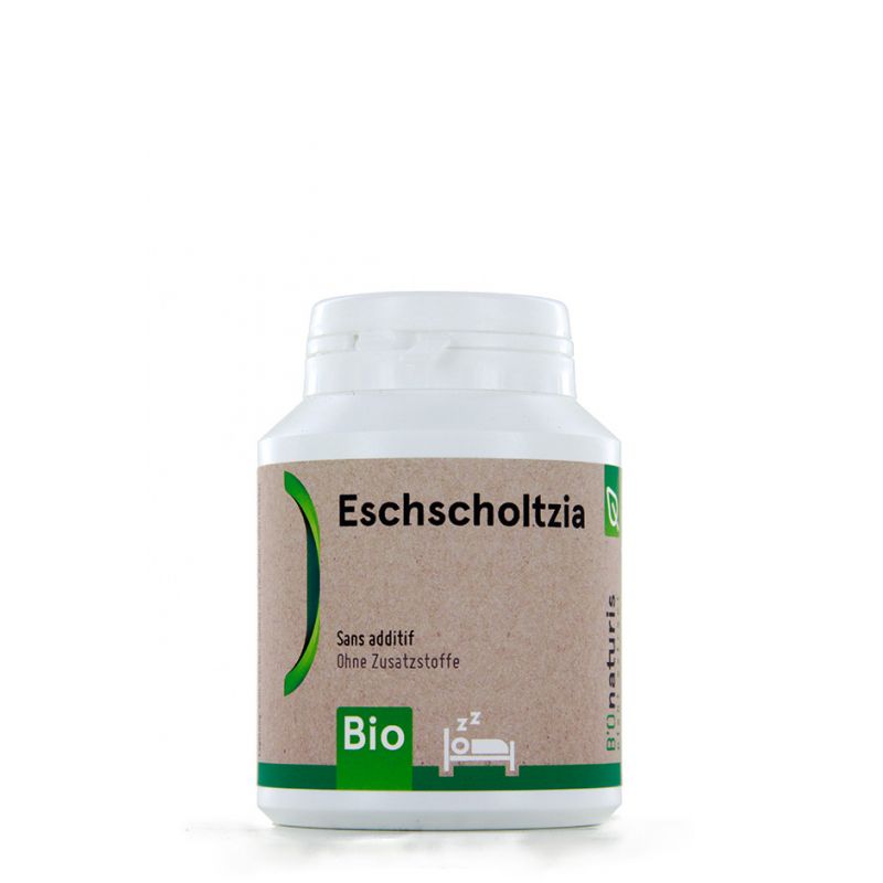 Eschscholtzia BIO, Tension, sommeil, anxiété, ... -  120 gélules (225mg) - BIOnaturis