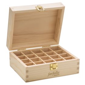 Coffret en bois pour 20 huiles essentielles - Farfalla