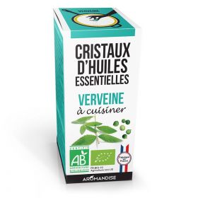 Cristaux d'huiles essentielles BIO à cuisiner, Verveine - 10g - Aromandise
