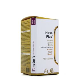 Hirse Plus, Haare, Nägel & Haut - 120 Kapseln - BIOnaturis