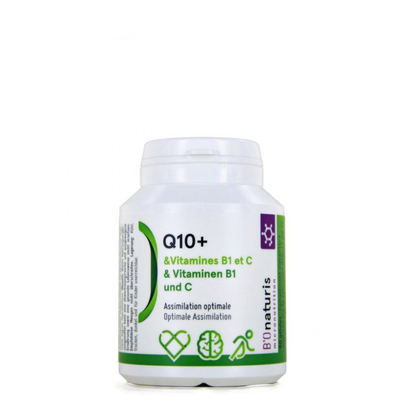 Q10+, Protezione cardiovascolare, stress ossidativo, assunzione di statine - 60 capsule (220 mg) - BIOnaturis