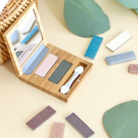 Perlmutt Lidschatten (in rechteckiger Nachfüllpackung) - 100% natürlich, bio & vegan - Nr. 125, Rose Sonnenschein - Zao