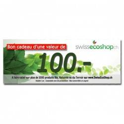 Bon Cadeaux d'une valeur de 25.- sur SwissEcoShop.ch + Offert 10% de cette valeur pour vous !