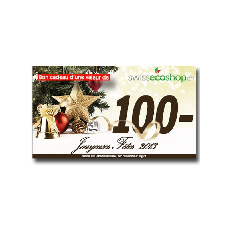 Bon Cadeaux d'une valeur de 25.- sur SwissEcoShop.ch + Offert 10% de cette valeur pour vous !