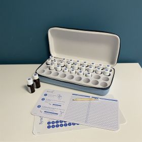 Aufbewahrungstasche für ätherische Öle - SYNELIA - Für 18 Öle, Terracotta - Innobiz