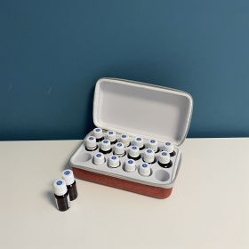 Aufbewahrungstasche für ätherische Öle - SYNELIA - Für 18 Öle, Terracotta - Innobiz