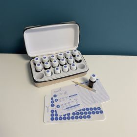 Aufbewahrungstasche für ätherische Öle - SYNELIA - Für 18 Öle, Beige - Innobiz