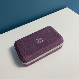 Trousse de rangement d'huiles essentielles - SYNELIA - Pour 18 huiles, Violette - Innobiz