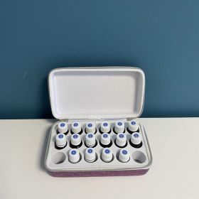 Trousse de rangement d'huiles essentielles - SYNELIA - Pour 18 huiles, Violette - Innobiz