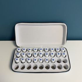 Trousse de rangement d'huiles essentielles - SYNELIA - Pour 36 huiles, Bleu - Innobiz