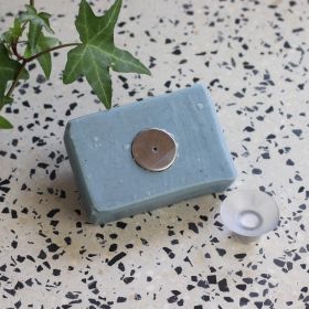 Magnetische Seifenschale aus Edelstahl, mit Saugnapf - 1 Stck. - Lamazuna