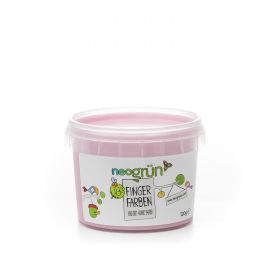 Peinture à doigt pour enfants, écologique et sûre - ROSE, 120g - neogrün