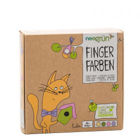 Fingerfarben für Kinder, umweltfreundlich und sicher - MOD, 120g - neogrün