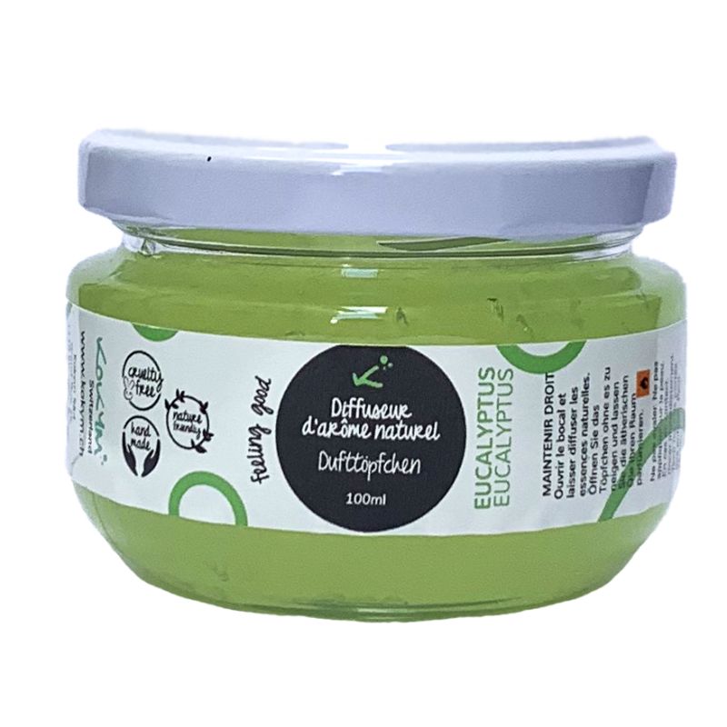 Natürliches Eisenkraut Dufttöpfchen, Eukalyptus, Atmung - 100ml - Kokym Switzerland