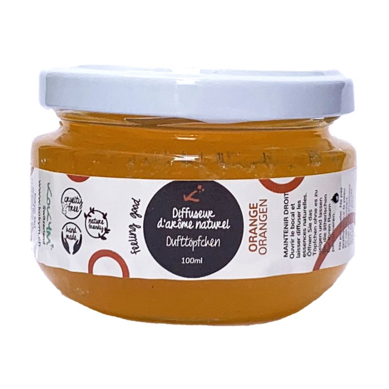 Natürliches Orangen Dufttöpfchen, Konzentration - 100ml - Kokym Switzerland