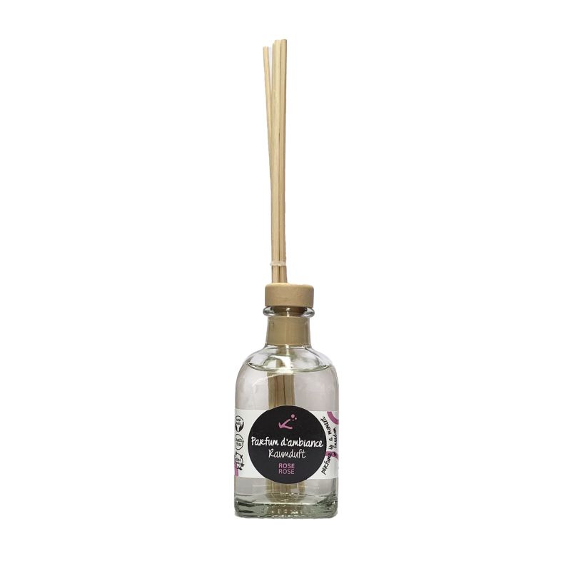 Diffusore per bastoncini Rosa, ecologico - 100ml - Kokym Switzerland