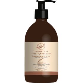 Aleppo-Seife flüssig aus Syrien, Lorbeer & Olive - L'ORIGINAL - 500ml mit Pumpe - Le Sultan d'Alep