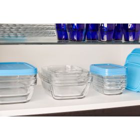 Rechteckige FreshBox aus gehärtetem Glas mit Deckel - 15cm - Duralex