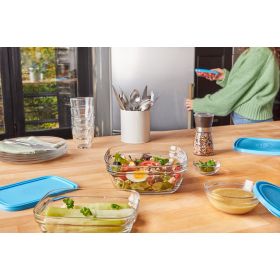 FreshBox/Saladier en verre trempé avec couvercle - 14cm - Duralex